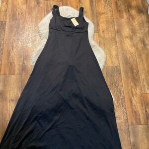Popilush Dress Size Large Maxi Built In Shapwear Black Womens